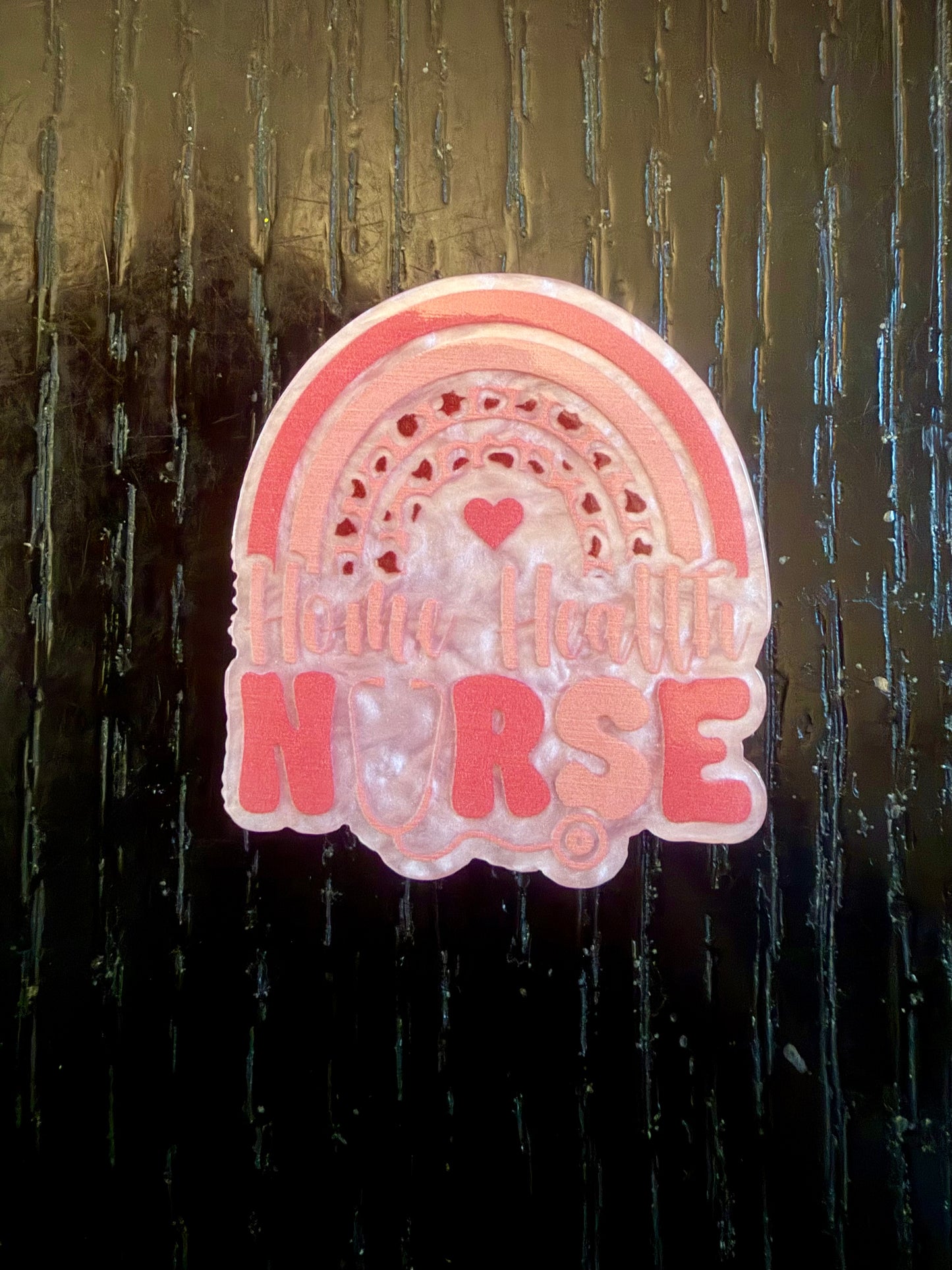 Home health Nurse badge reel