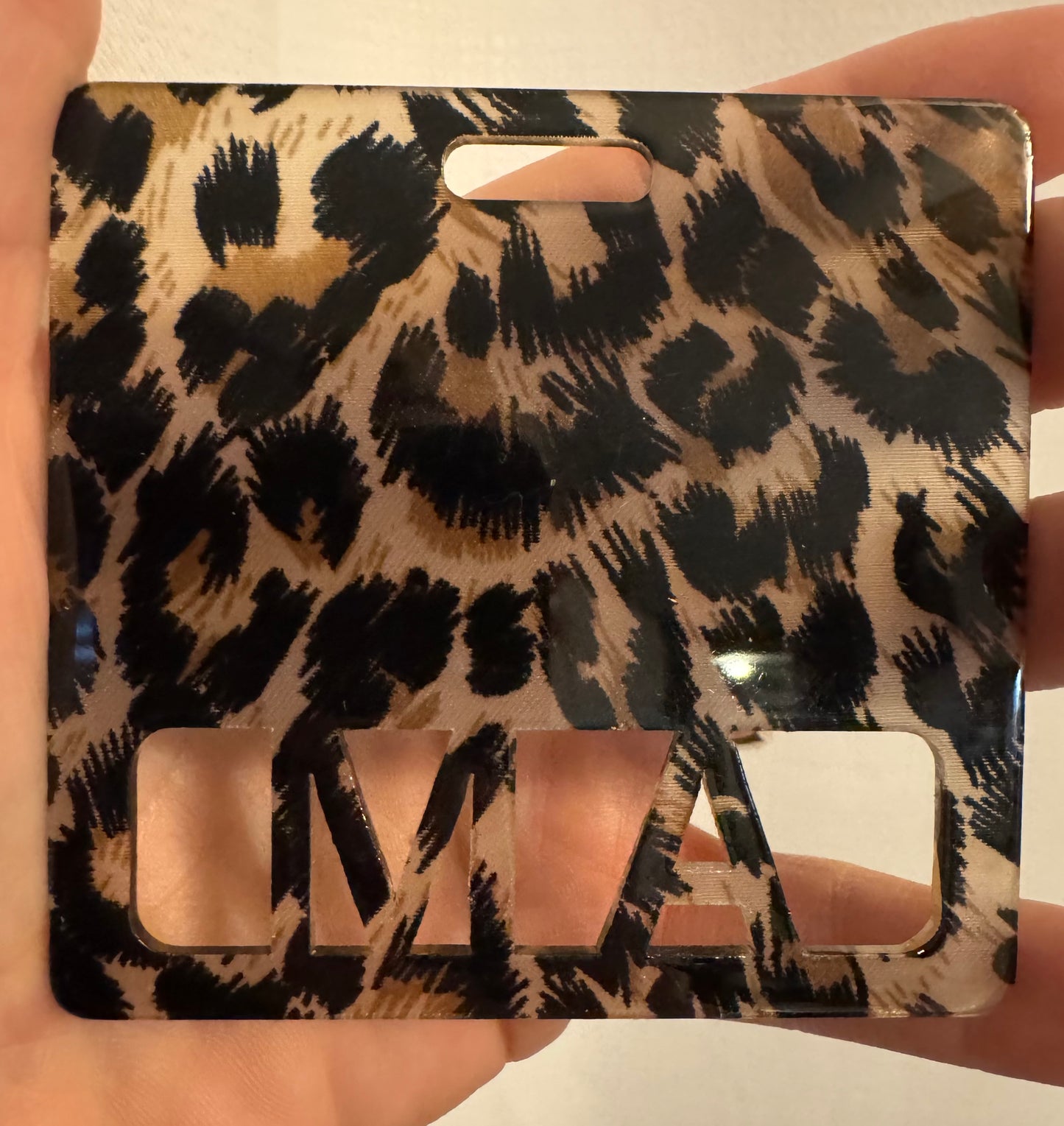 Medical assistant leopard badge buddy