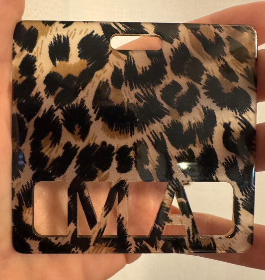 Medical assistant leopard badge buddy