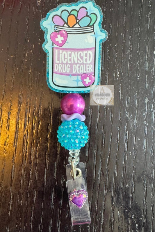 Licensed Drug Dealer badge reel