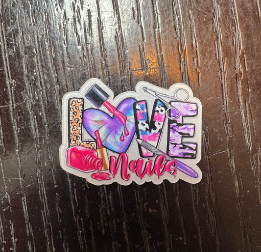 Love Nails badge reel