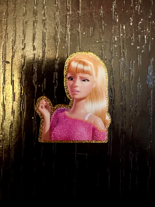 Barbie badge reel