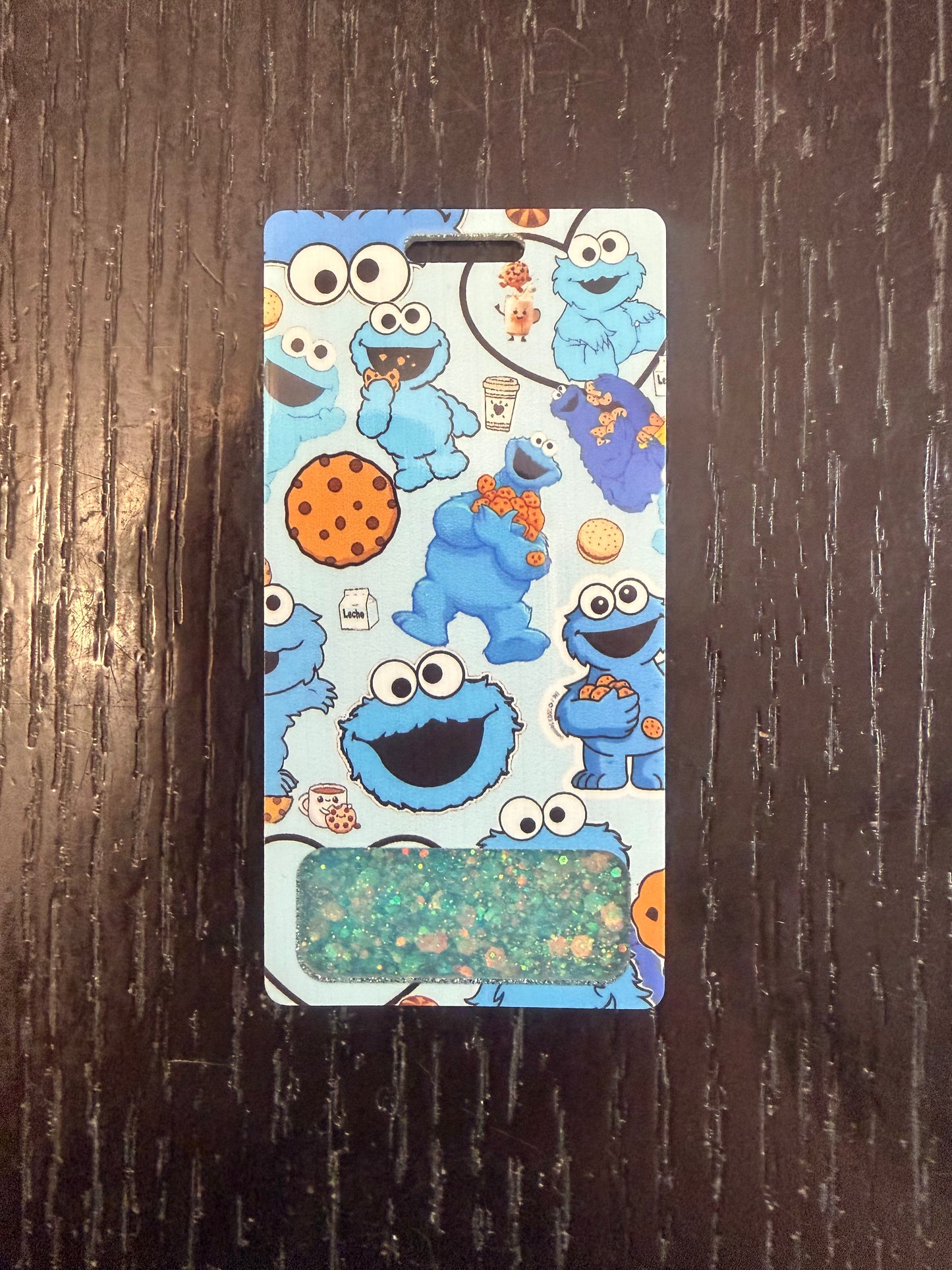 Cookie Monster vertical badge buddy