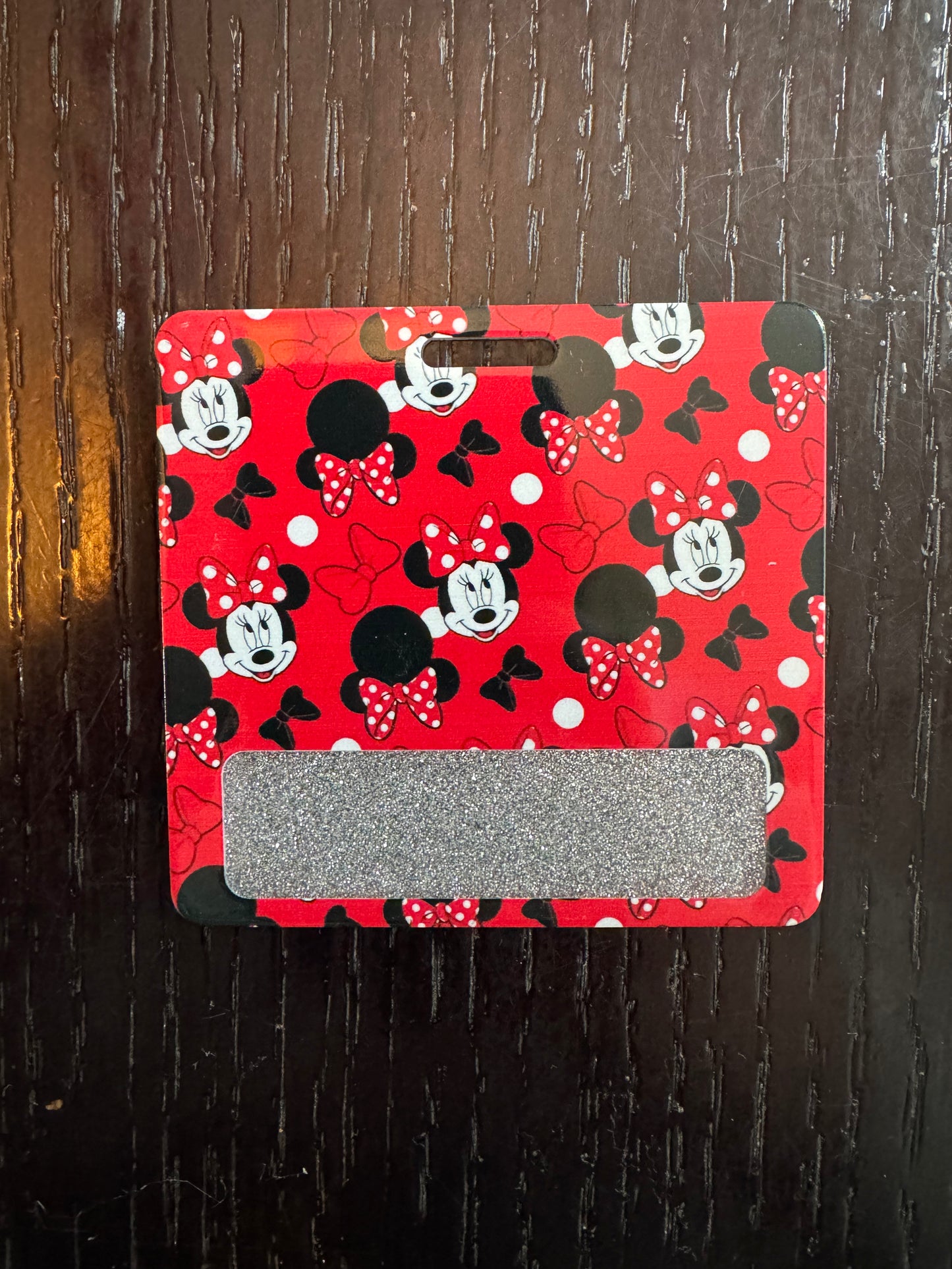Minnie Mouse badge buddy