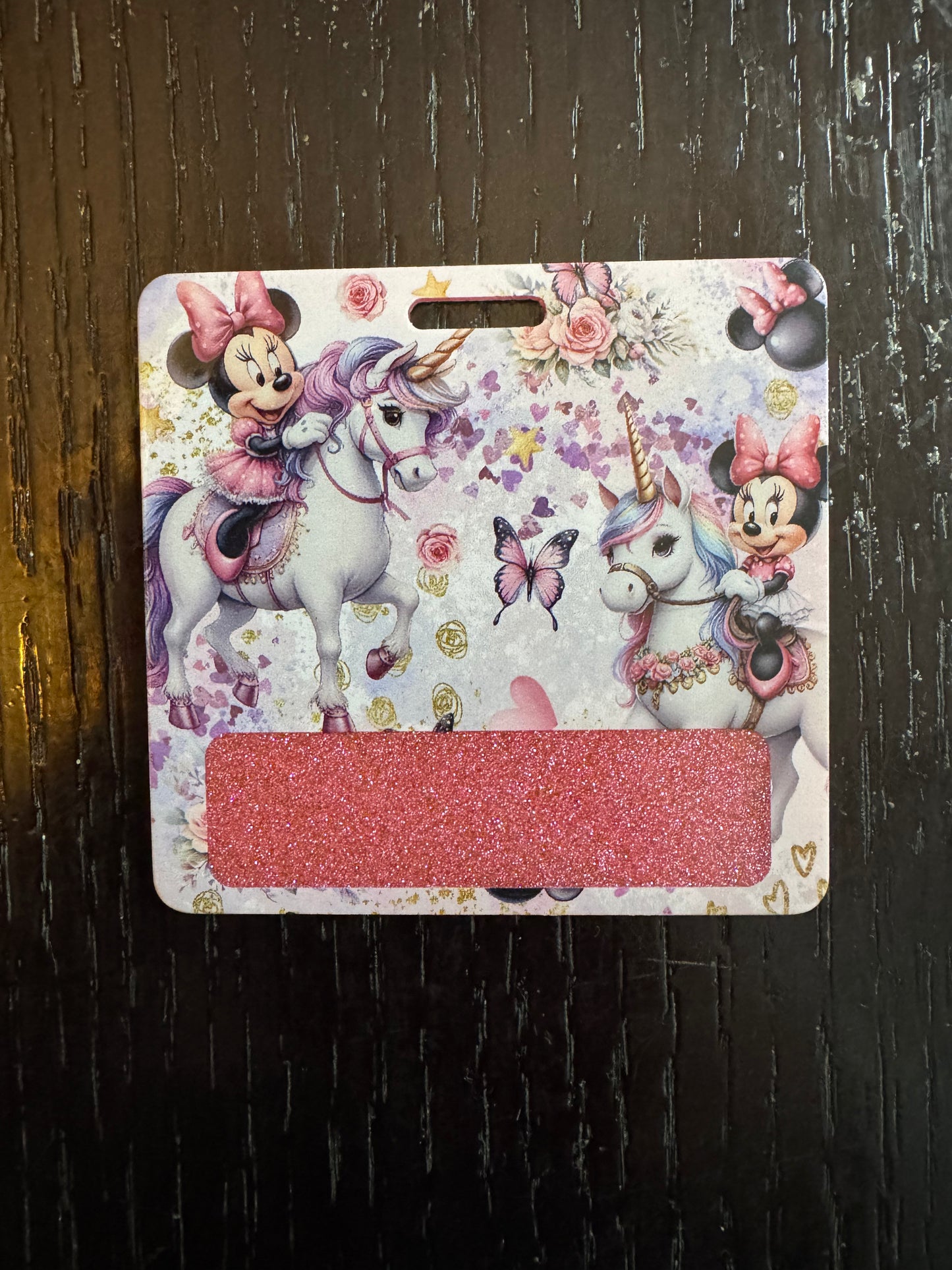 Minnie Mouse badge buddy