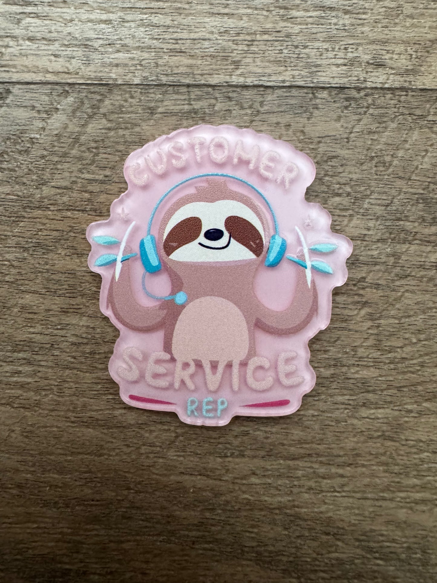 Customer service rep badge reel