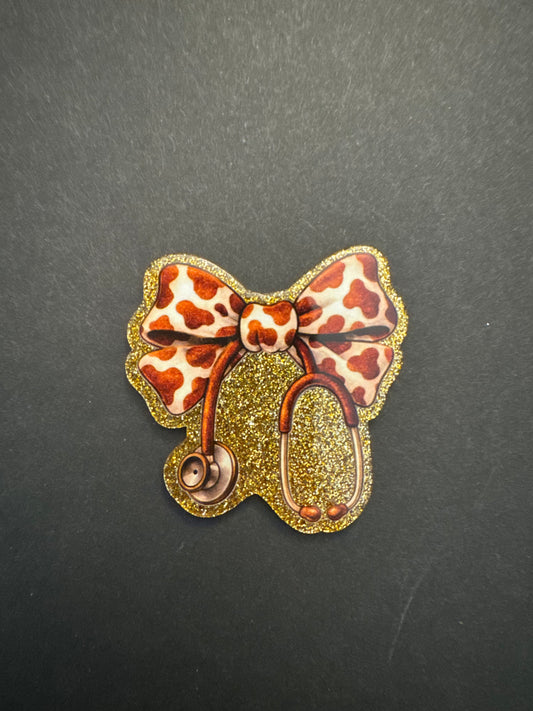 Medical bow badge reel
