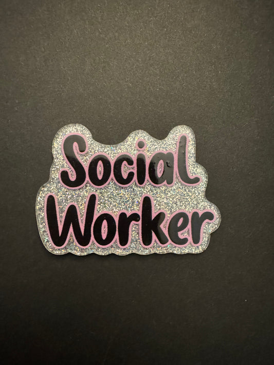 Social Worker badge reel