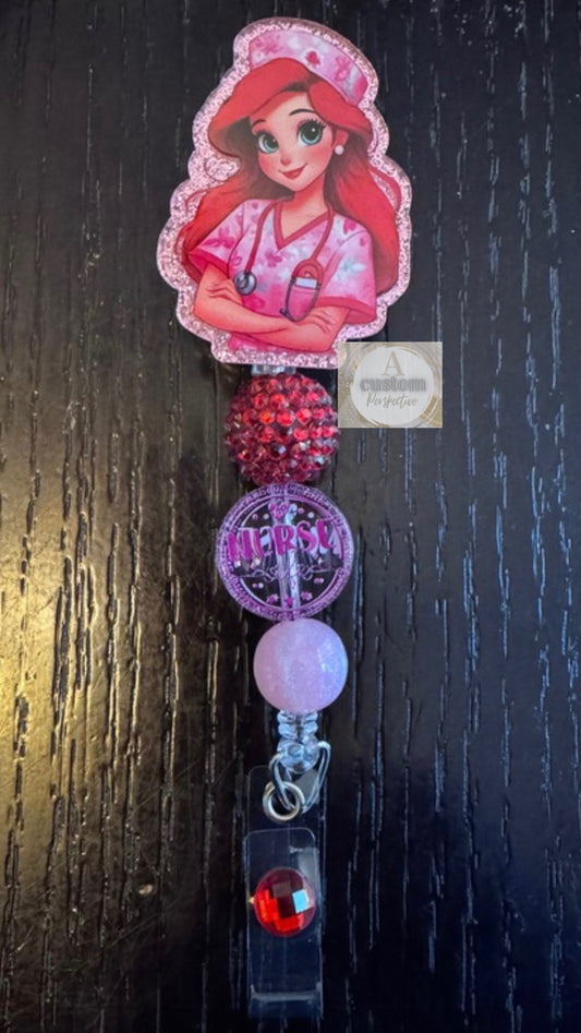 Ariel Nurse badge reel