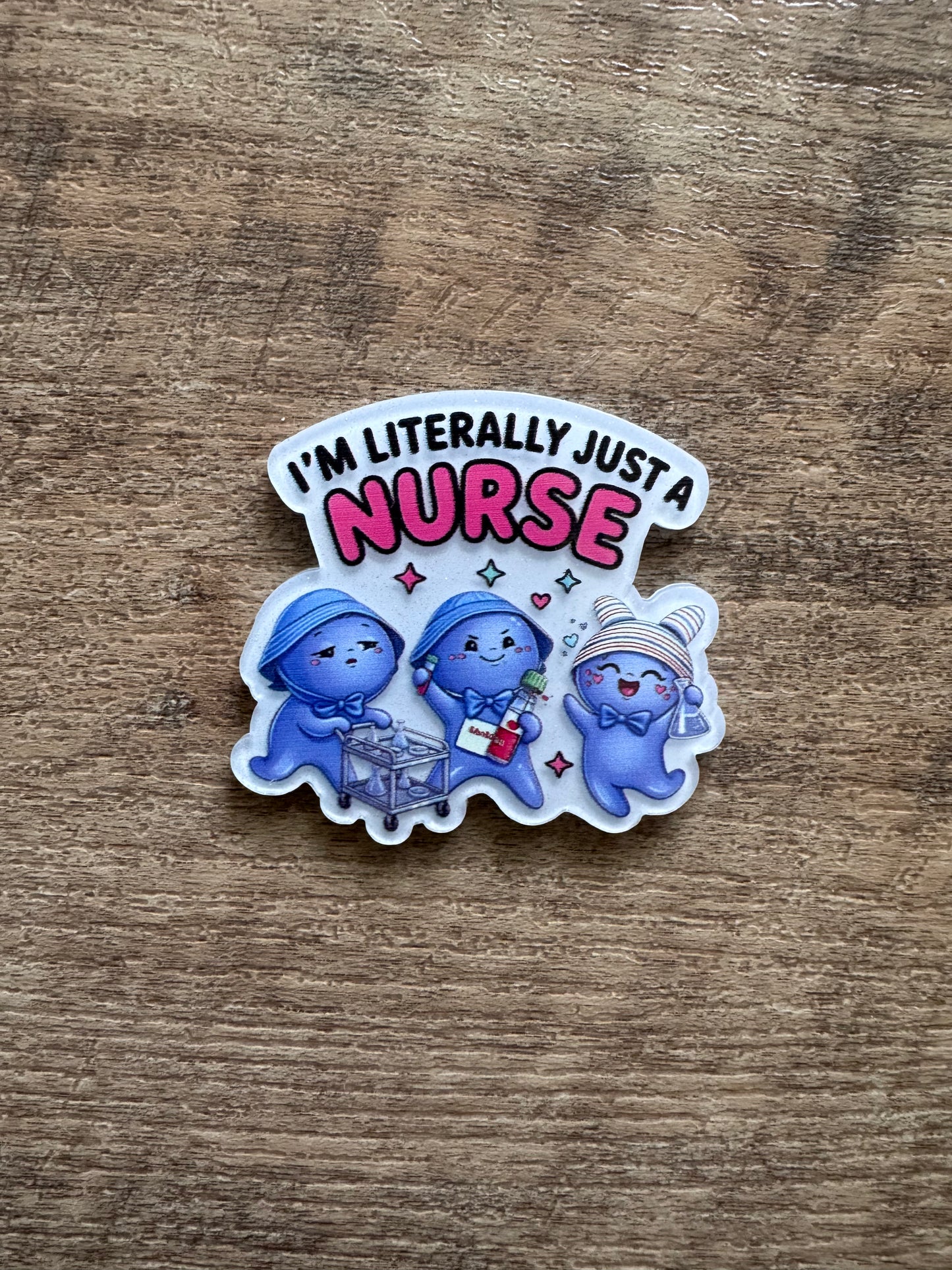 I’m literally just a nurse badge reel