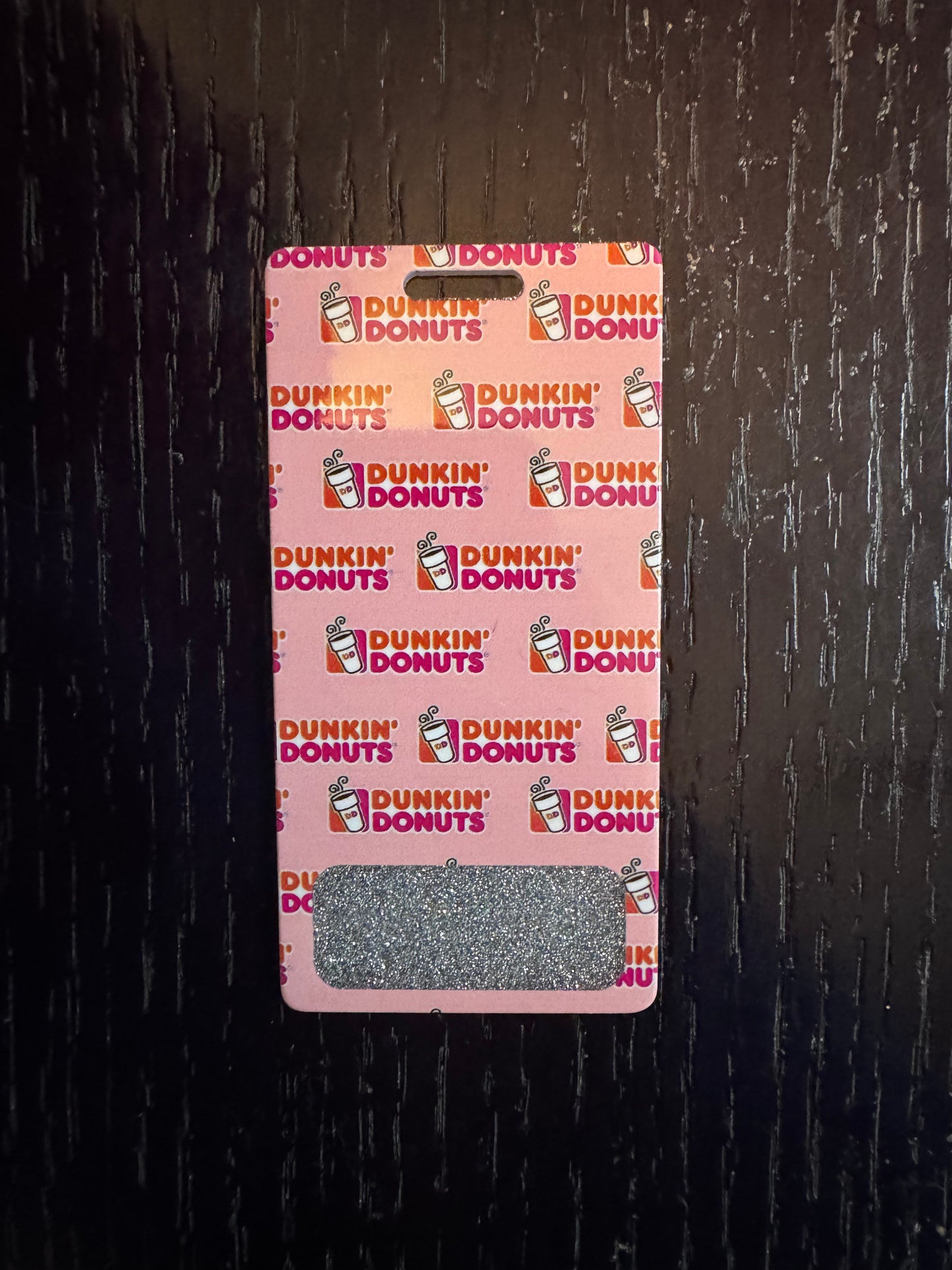 Dunkin vertical badge buddy