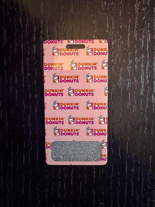 Dunkin vertical badge buddy