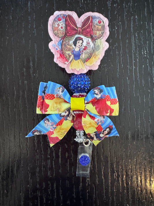 Snow White badge reel