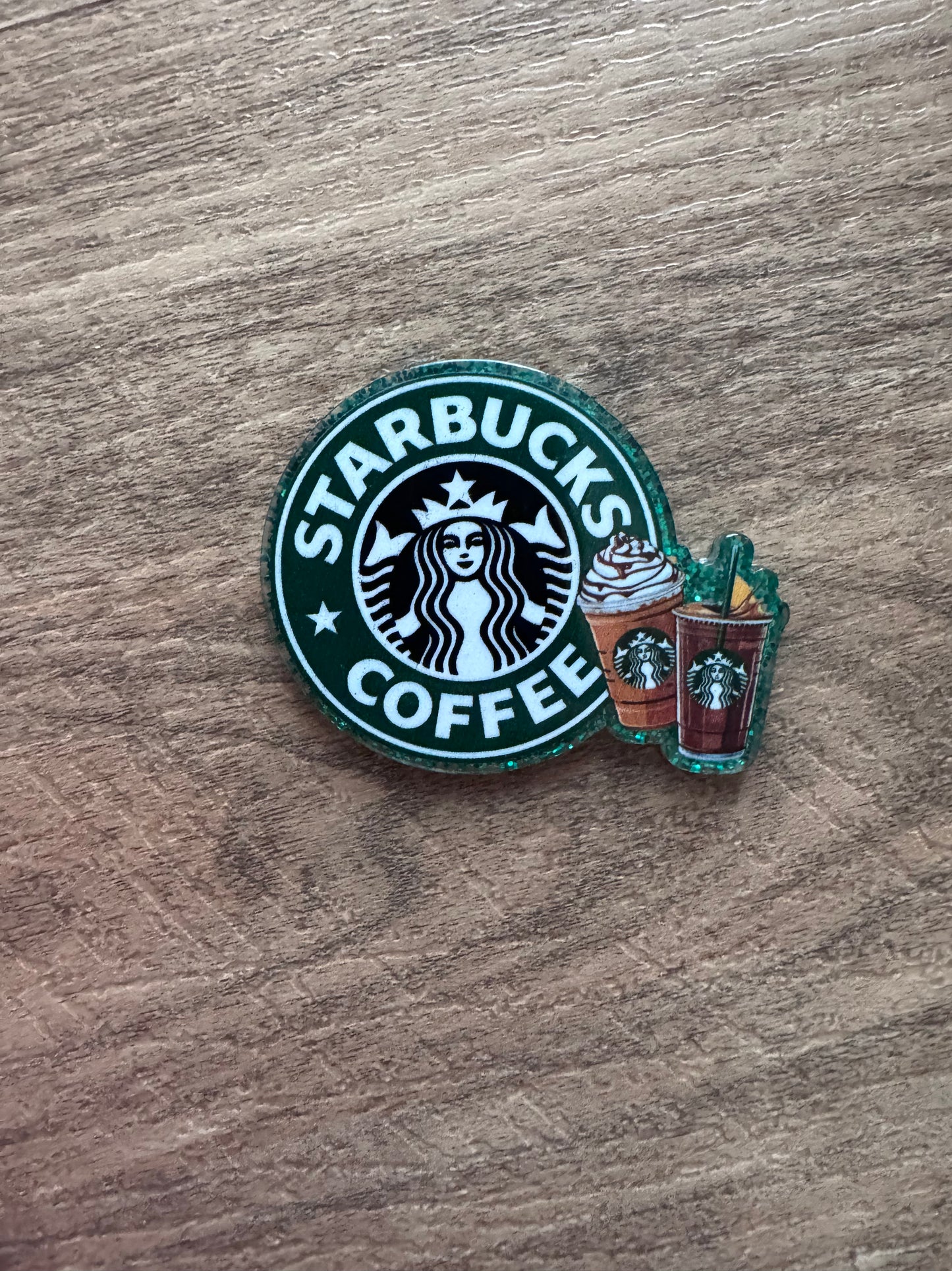 Starbucks badge reel