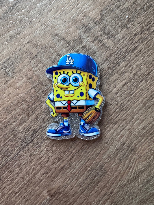 SpongeBob LA Dodgers badge reel