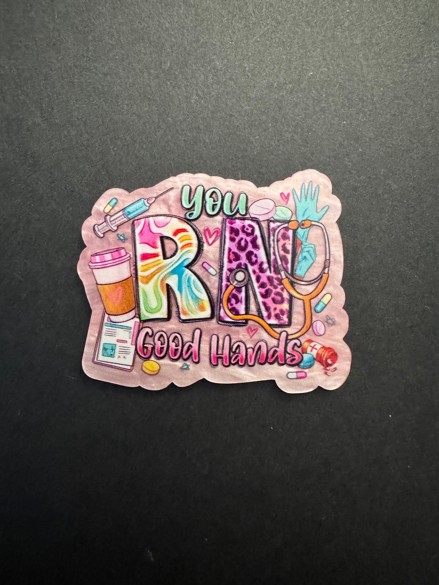 You RN good hands badge reel