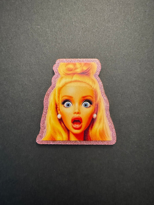 Barbie badge reel