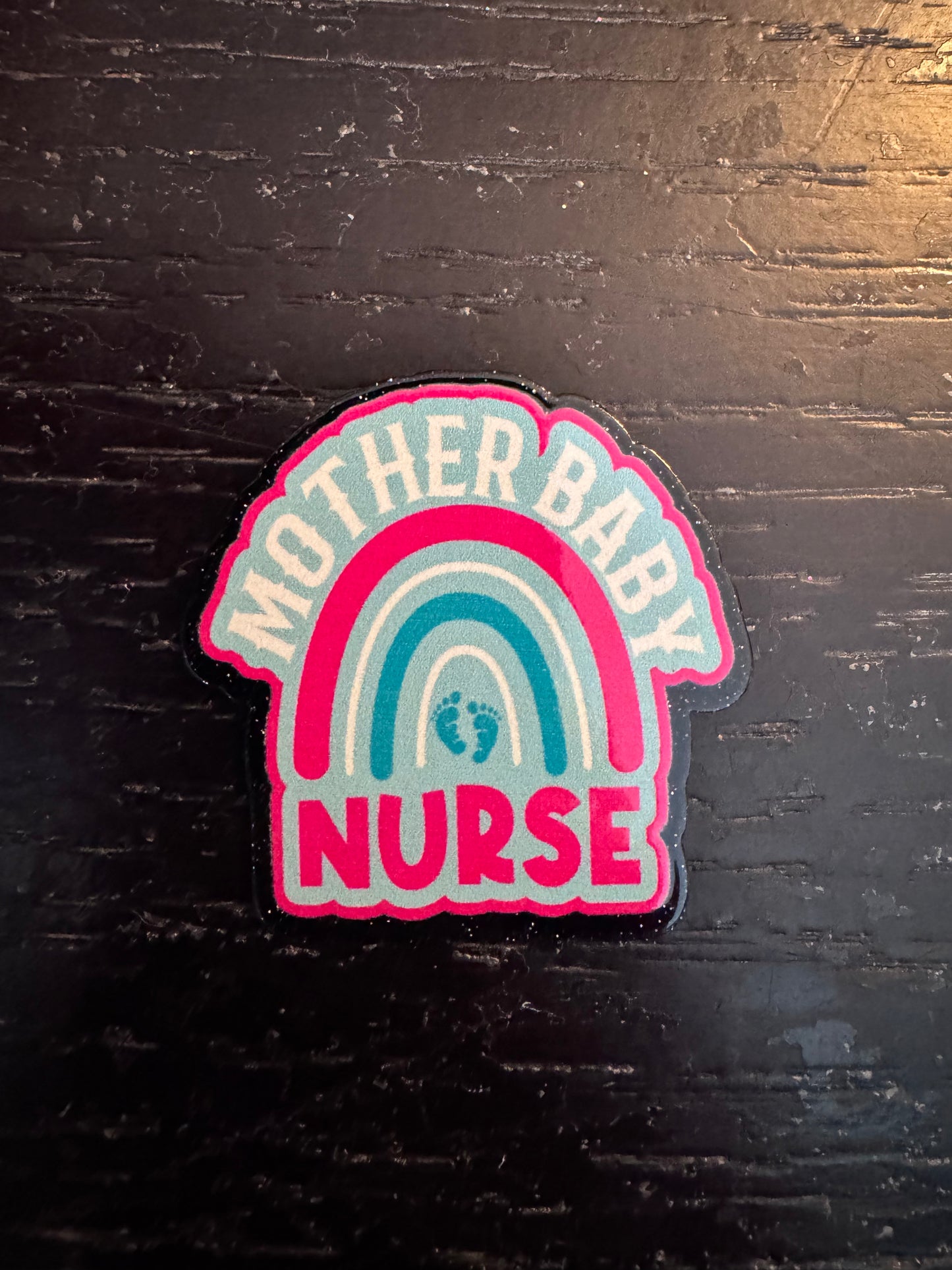 Mother Baby Nurse badge reel