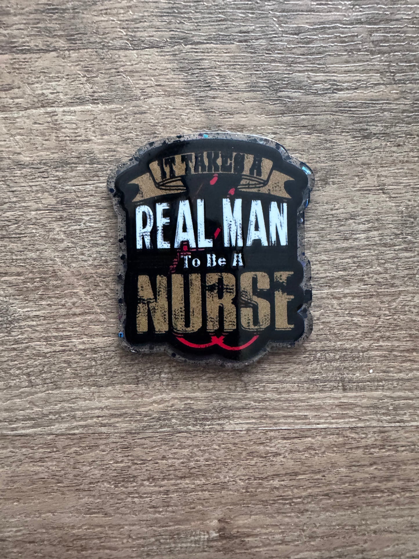 Nurse badge reel (no glitter)