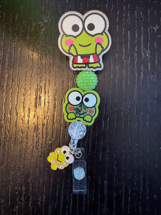 Keroppi badge reel