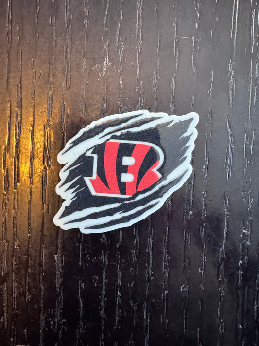 Bengals badge reel (no glitter)