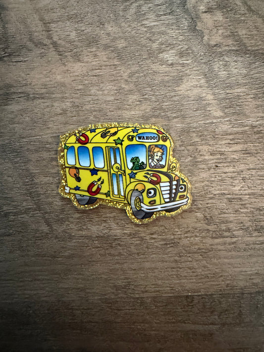 Magic school bus badge reel