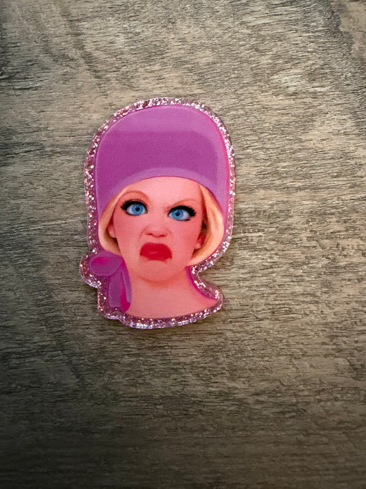 Barbie (blonde hair) badge reel