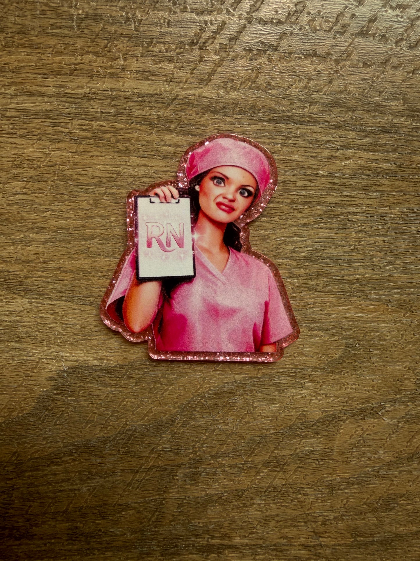 Barbie RN badge reel