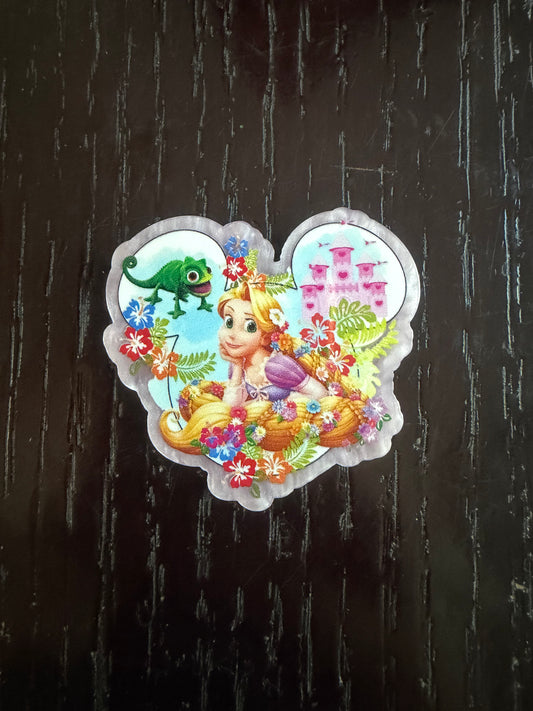 Rapunzel badge reel