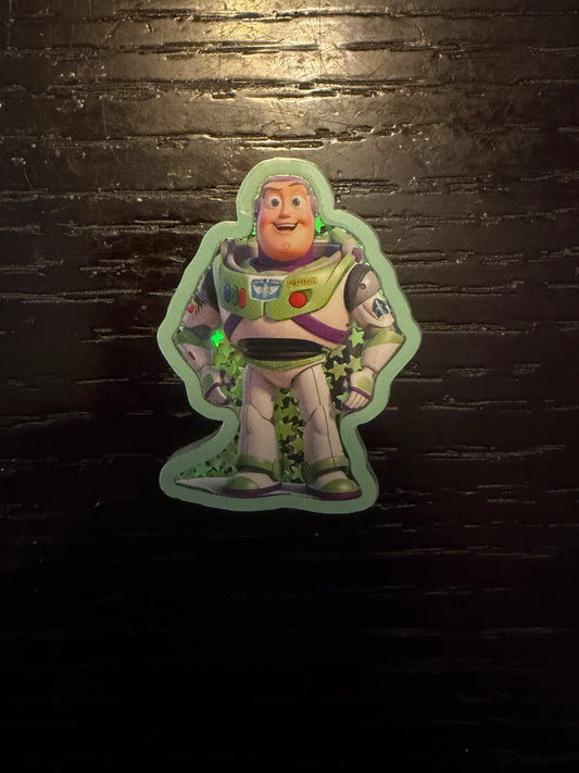 Buzz Lightyear shaker (Toy Story) badge reel