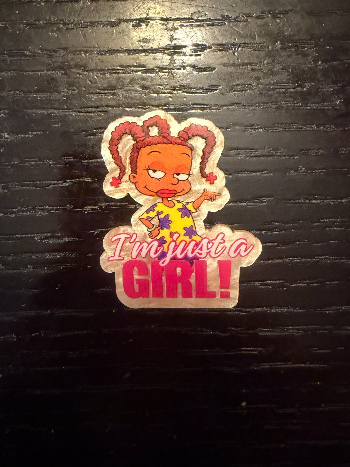 I’m literally just a girl badge reel