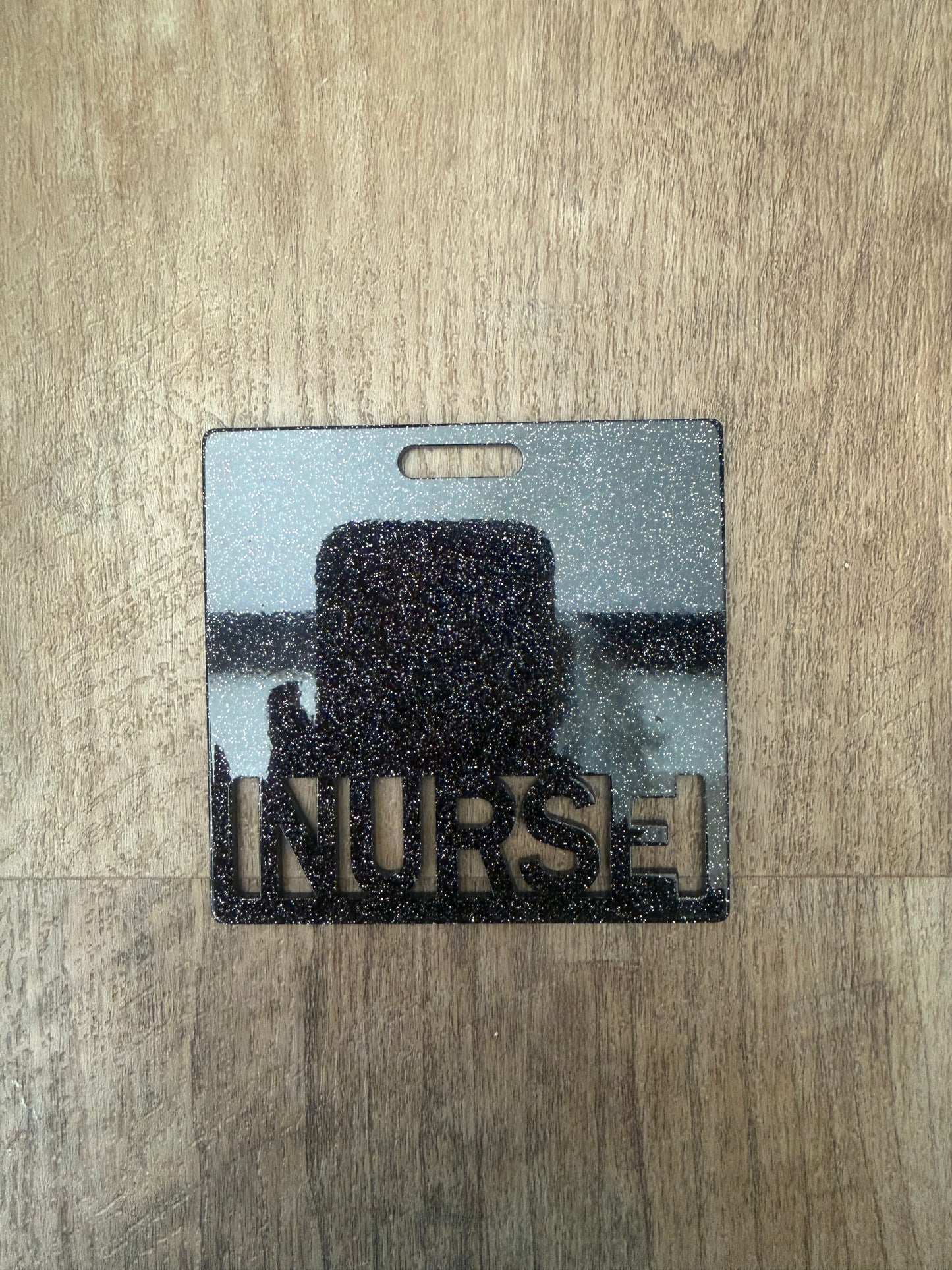 Nurse badge buddy (Black)