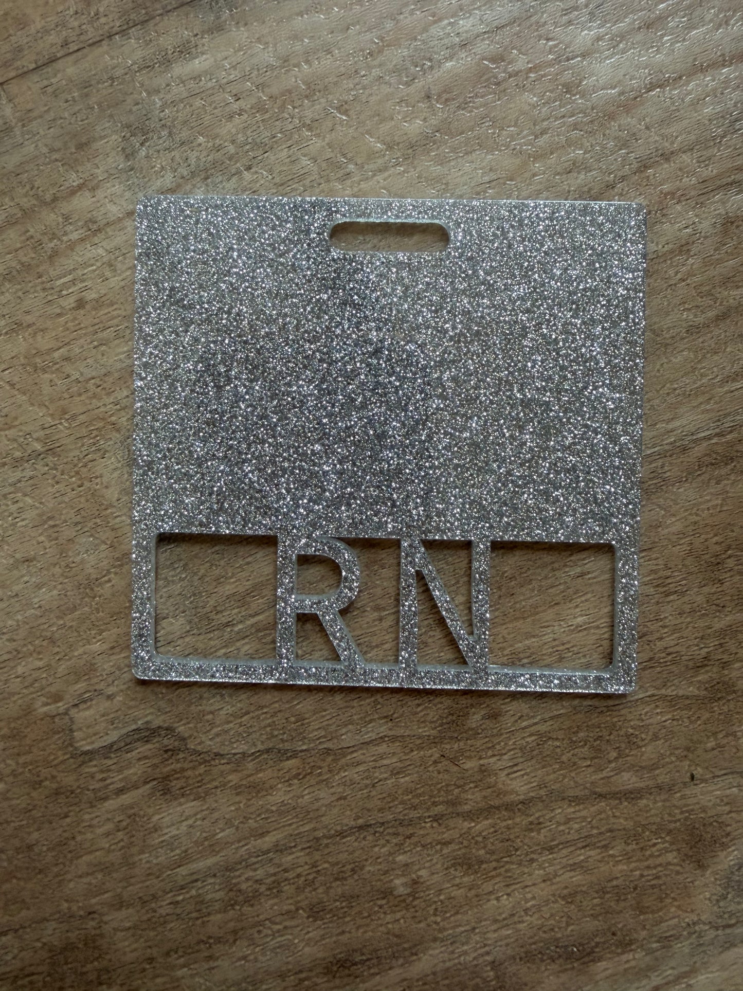 RN badge buddy (silver)
