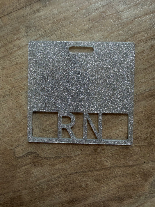 RN badge buddy (silver)