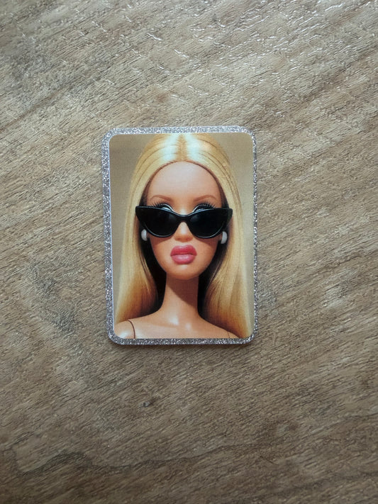 Barbie badge reel