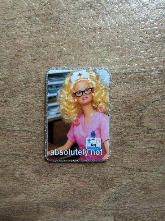 Barbie RN badge reel