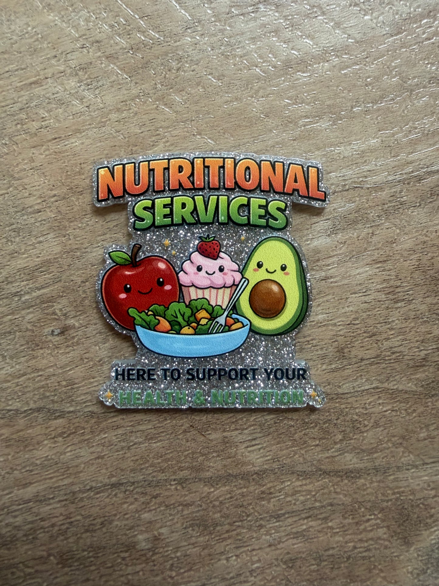 Nutritional services badge reel