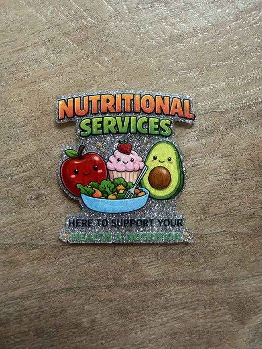 Nutritional services badge reel