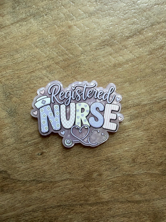 Registered nurse badge reel