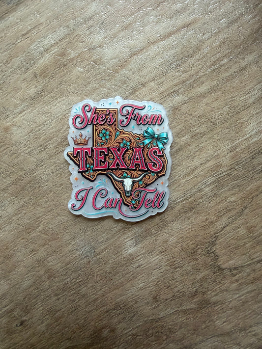 She’s from Texas I can tell badge reel