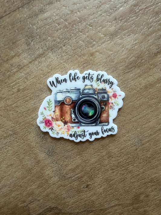 When life gets blurry adjust your focus badge reel