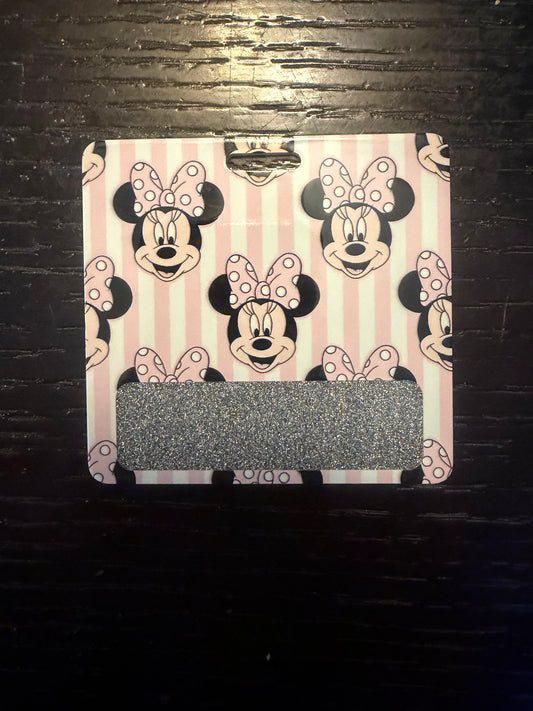 Minnie Mouse badge buddy