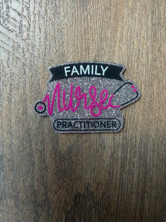 Family Nurse Practitioner badge reel