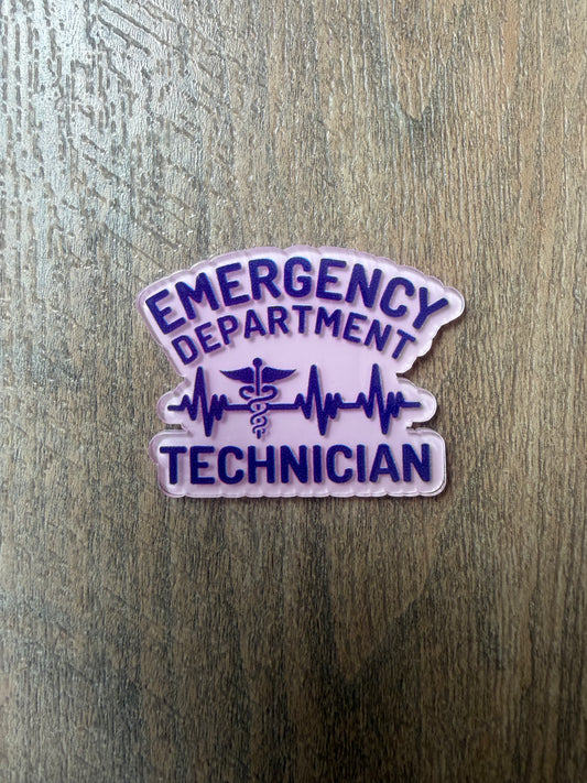 Emergency department tech badge reel