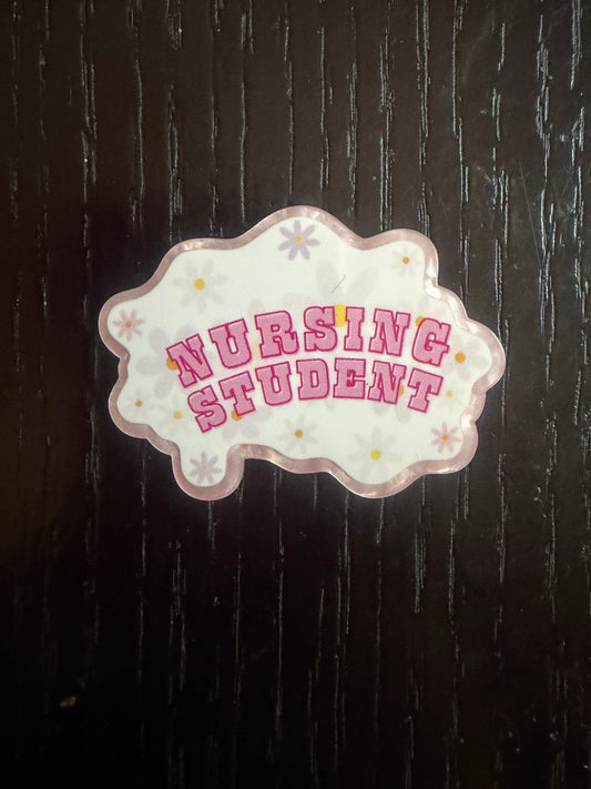Nursing student badge reel
