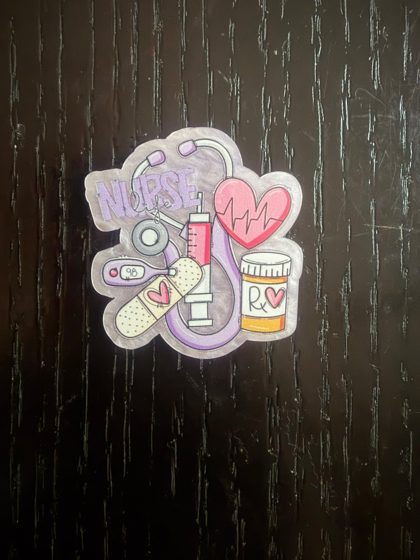 Nurse life badge reel