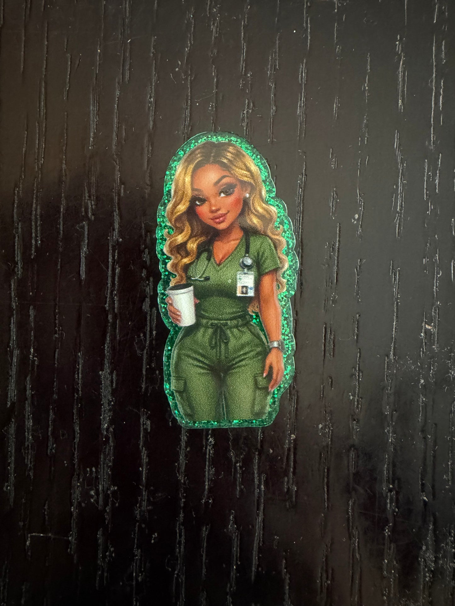 Medical woman badge reel