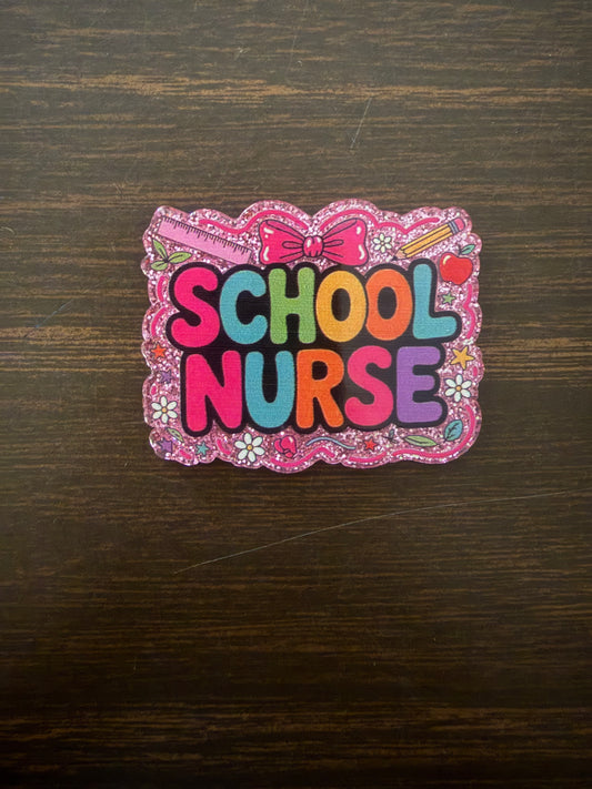School Nurse badge reel