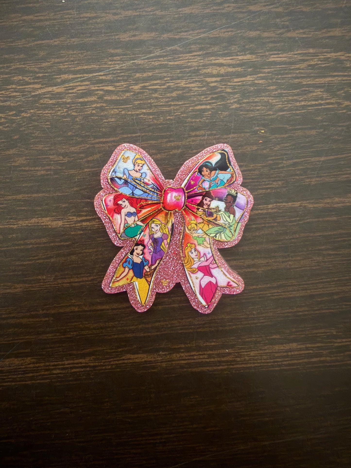 Princess bow badge reel