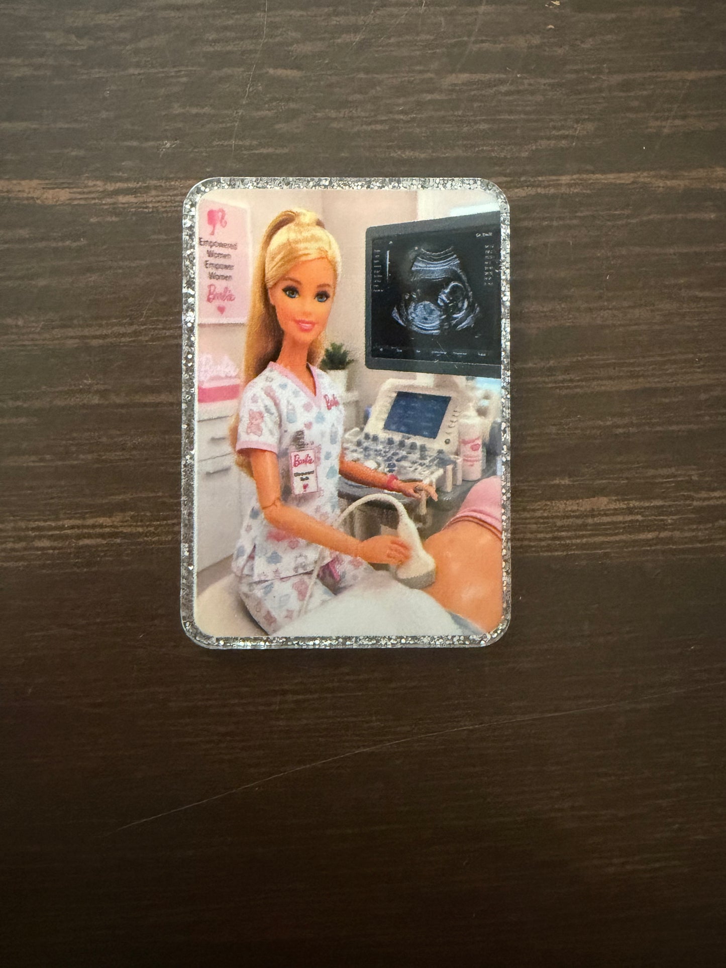 Barbie ultrasound sonographer badge reel